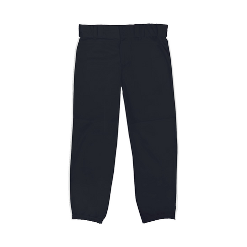 Badger Sport Big League Braided Girls' Pant (230400-028304), Color 'Black/White'